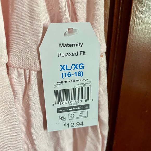 NWT Peplum Maternity Top - Picture 3 of 3